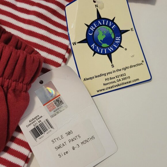 NWT 0-3m Alabama College Football Outfit - Picture 2 of 4